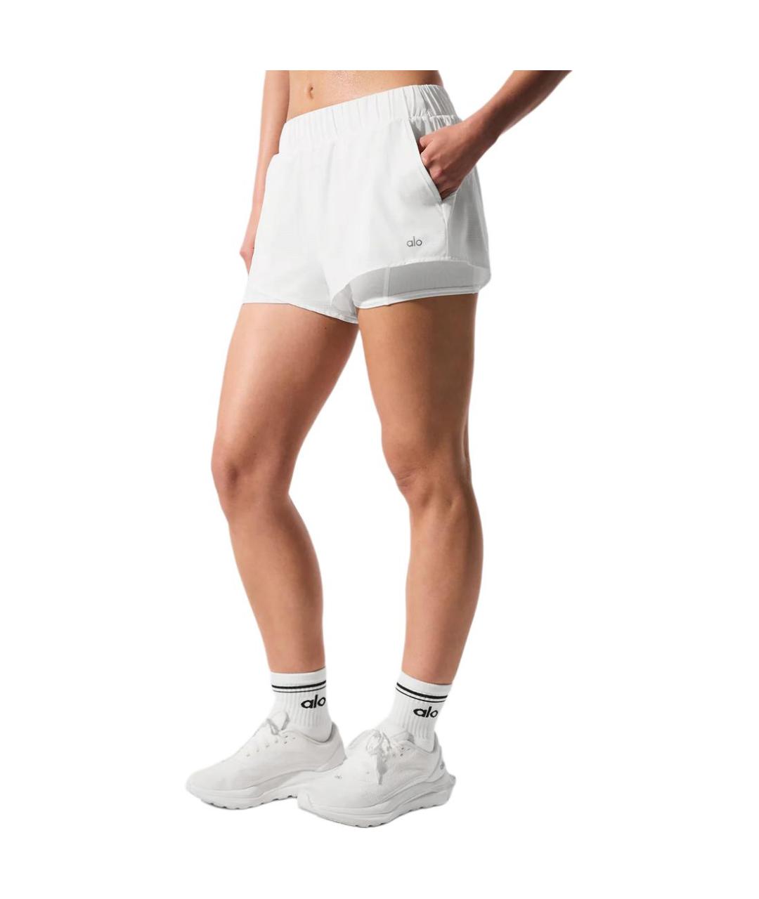 ALO YOGA Белые спортивные брюки и шорты, фото 3