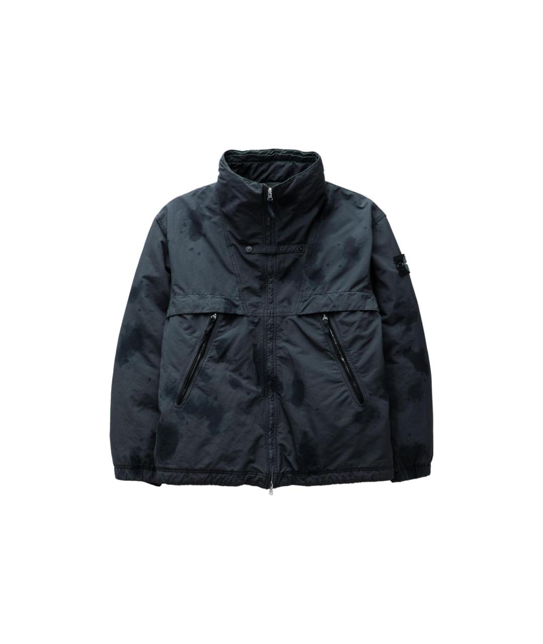 STONE ISLAND Антрацитовый пуховик, фото 1
