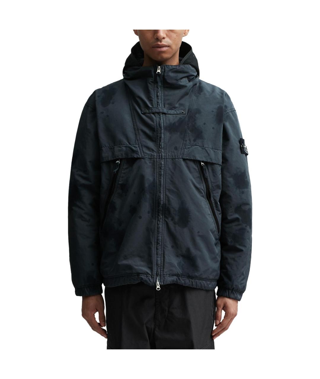 STONE ISLAND Антрацитовый пуховик, фото 3