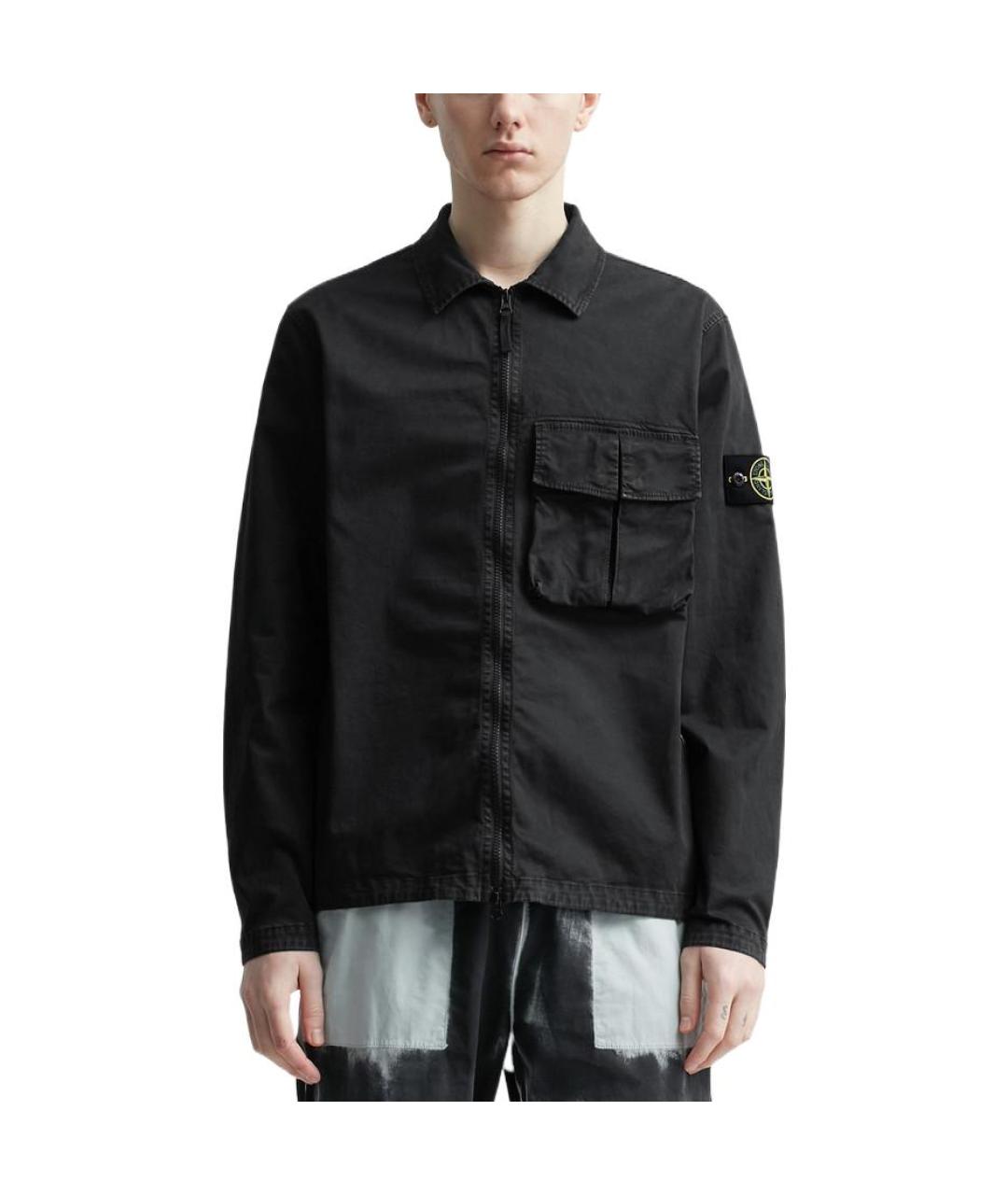 STONE ISLAND Черная куртка, фото 4