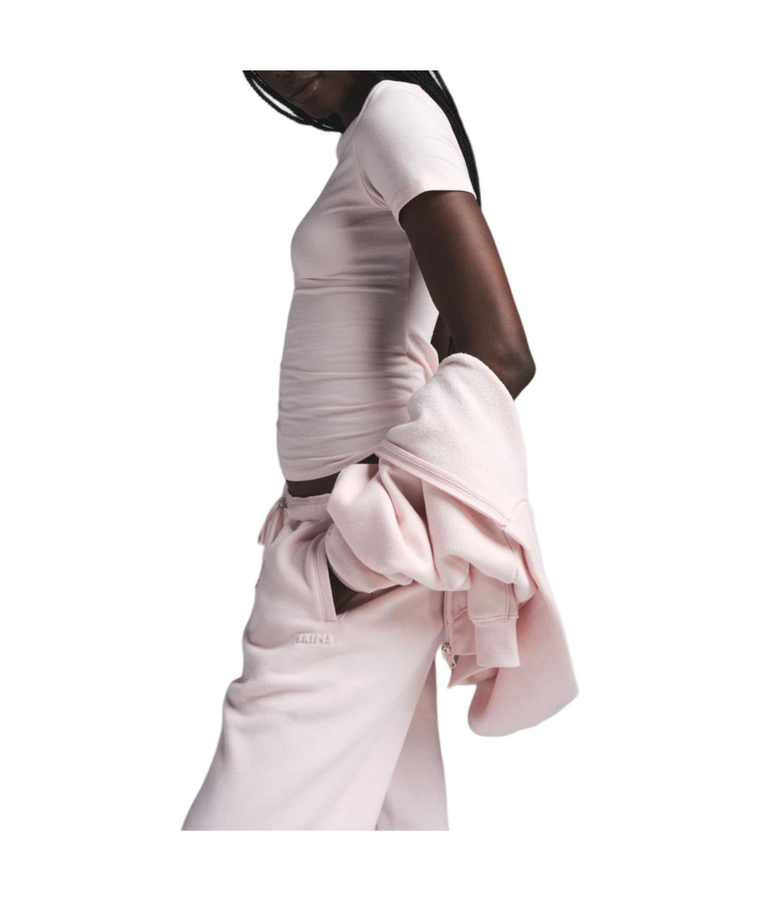 SKIMS Розовые прямые брюки, фото 4