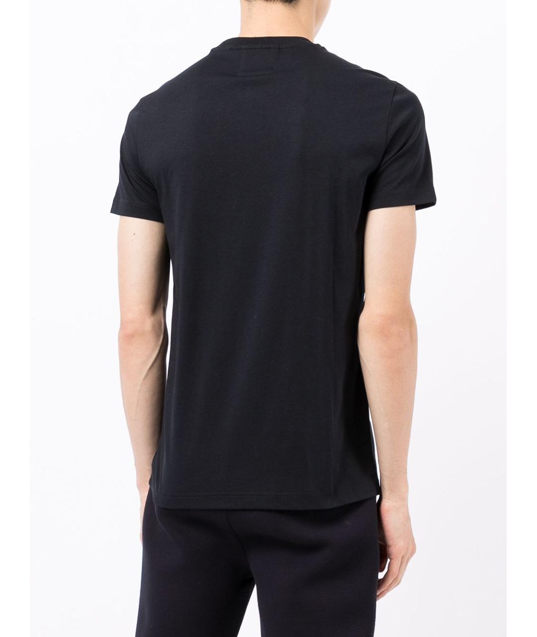 EMPORIO ARMANI Синяя хлопковая футболка, фото 5