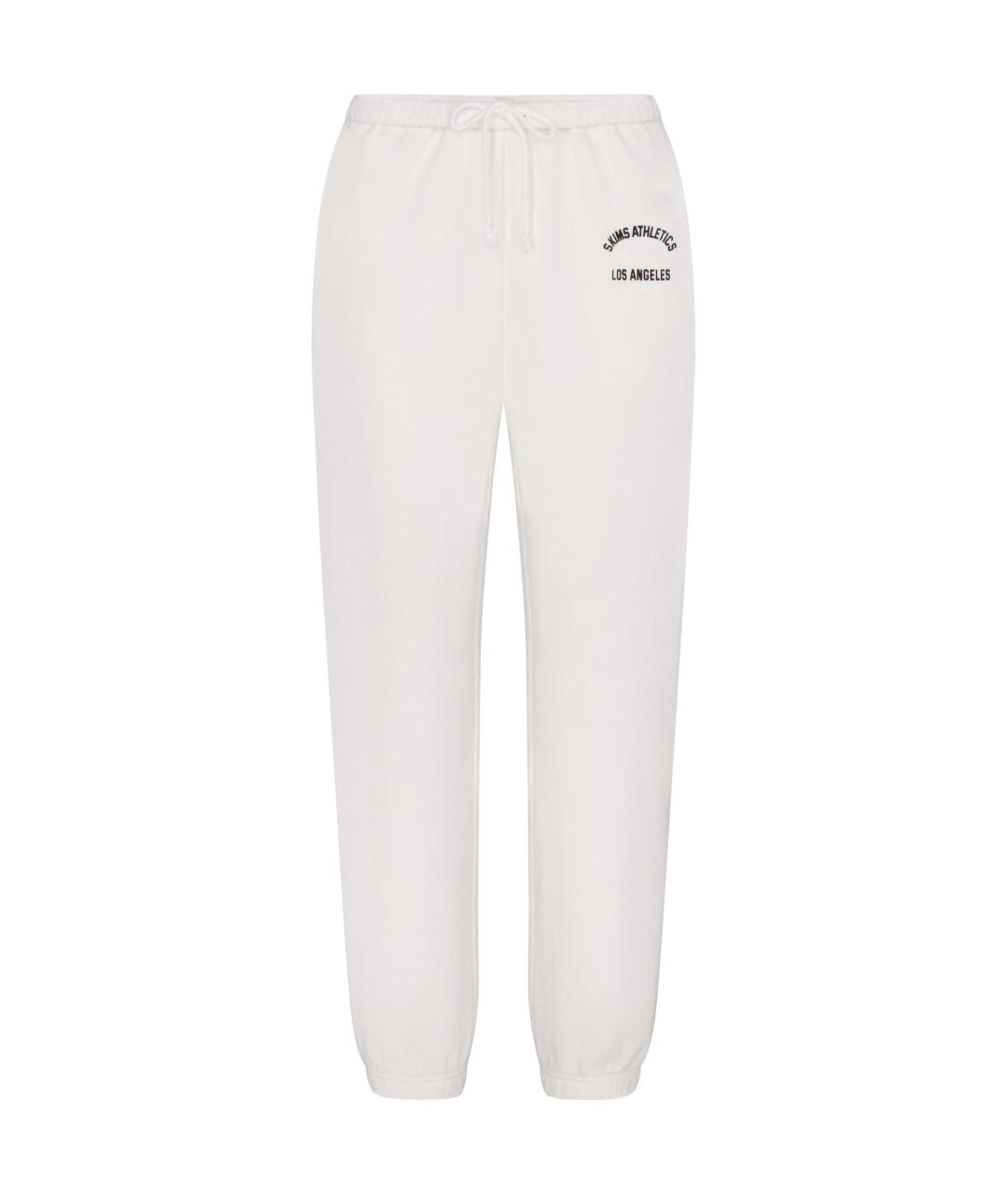 SKIMS Белые хлопковые прямые брюки, фото 1