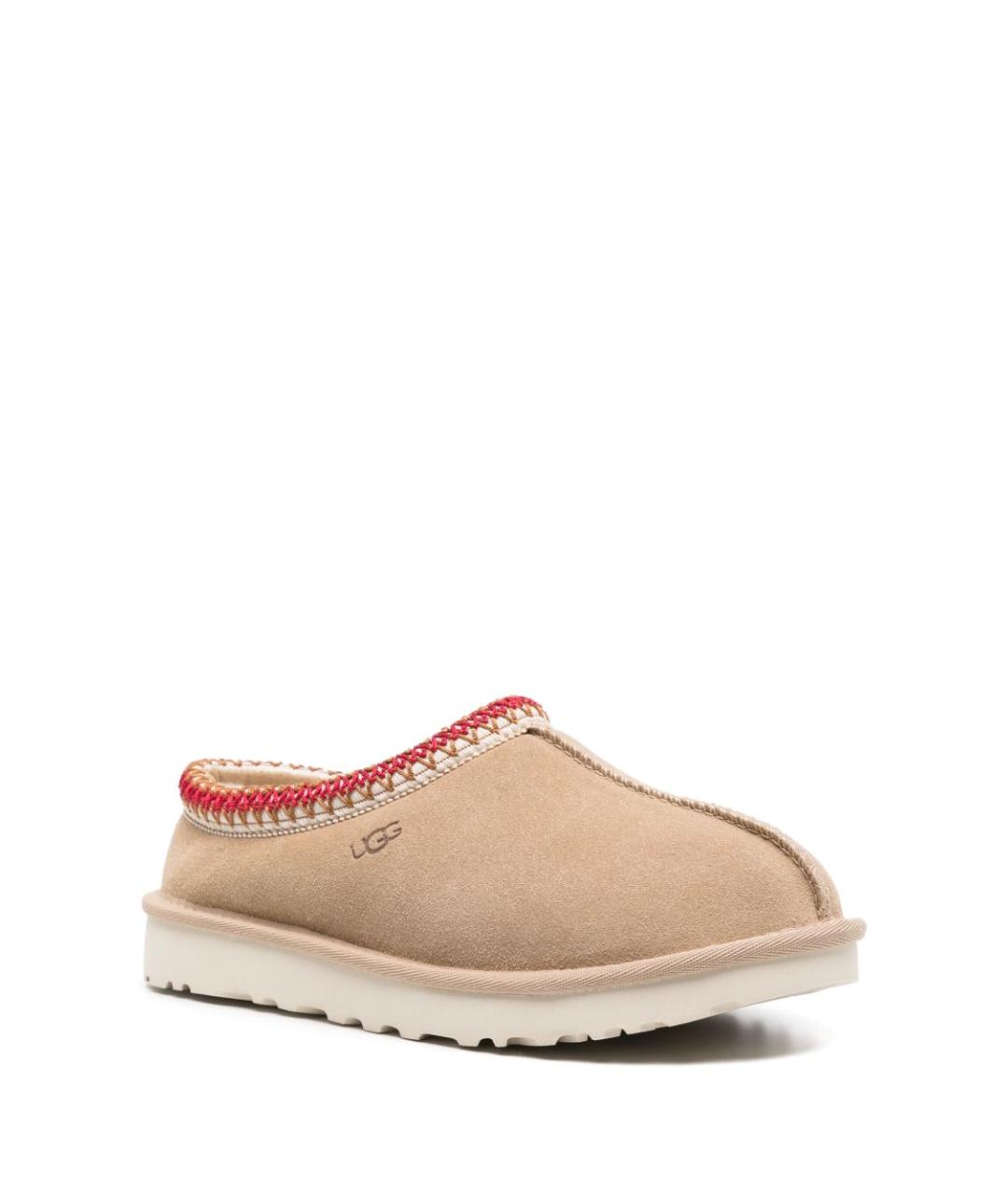 UGG AUSTRALIA Бежевые замшевые сабо, фото 3