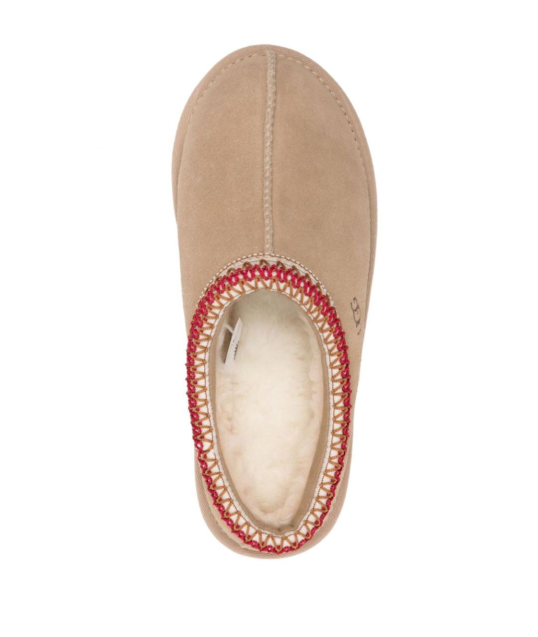 UGG AUSTRALIA Бежевые замшевые сабо, фото 2