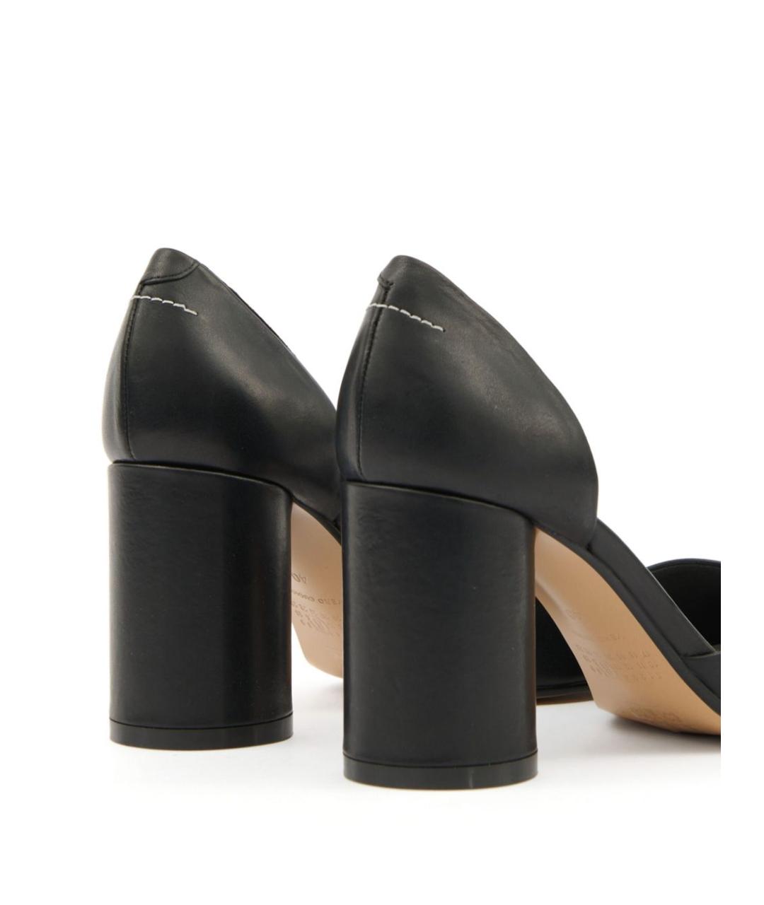 MM6 MAISON MARGIELA Черные кожаные туфли, фото 3