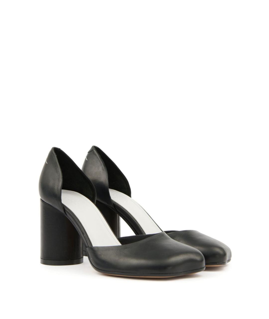 MM6 MAISON MARGIELA Черные кожаные туфли, фото 5