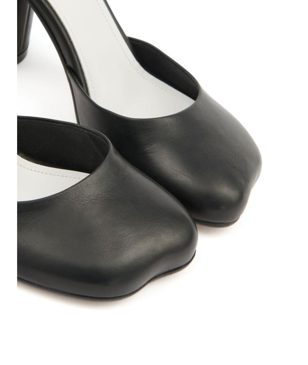 MM6 MAISON MARGIELA Черные кожаные туфли, фото 2