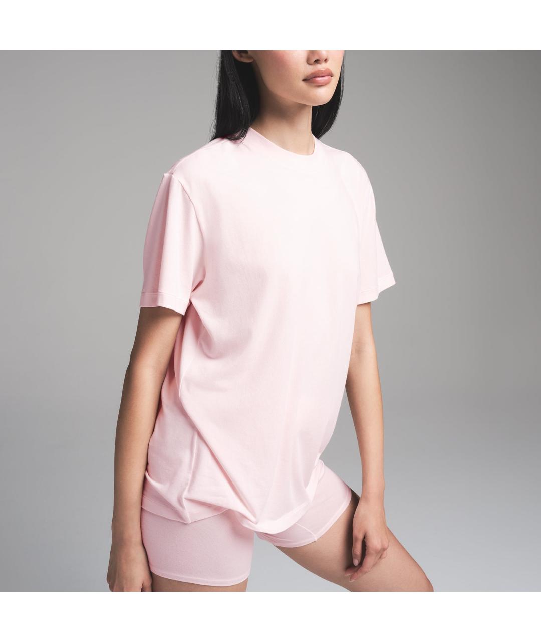 SKIMS Розовая футболка, фото 2