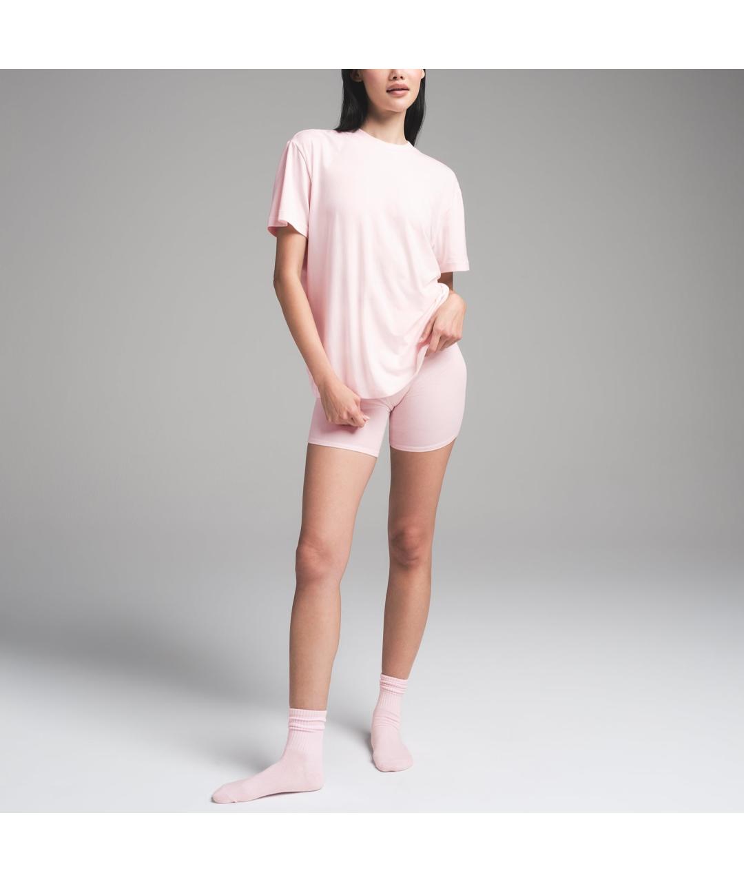 SKIMS Розовая футболка, фото 3