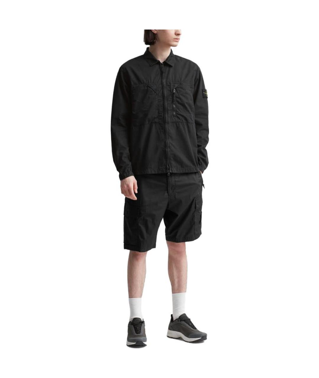 STONE ISLAND Черная куртка, фото 3