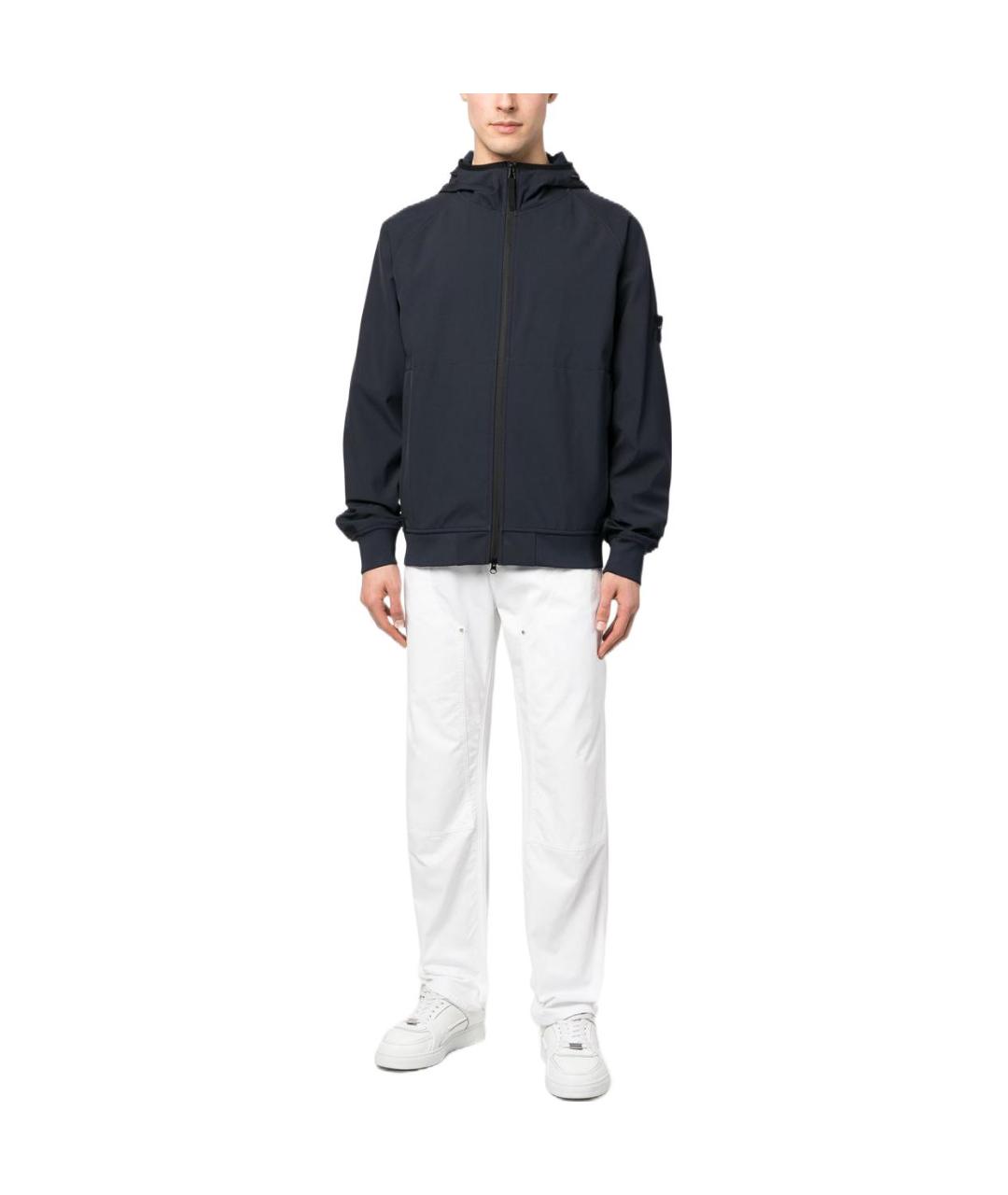STONE ISLAND Темно-синяя куртка, фото 2
