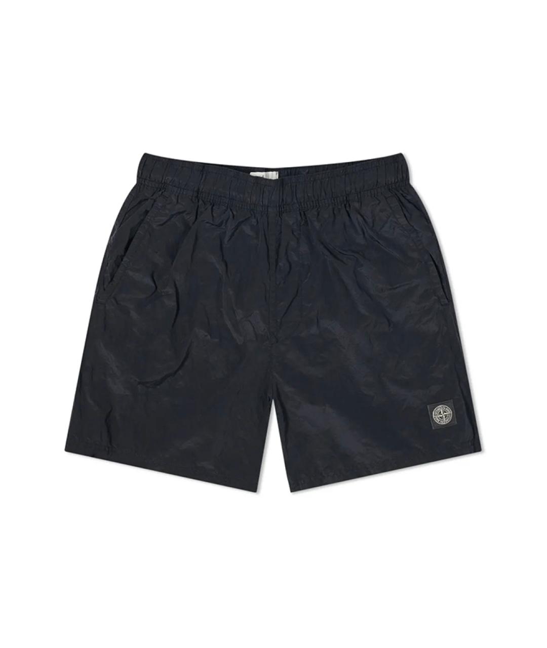 STONE ISLAND Темно-синие шорты, фото 1