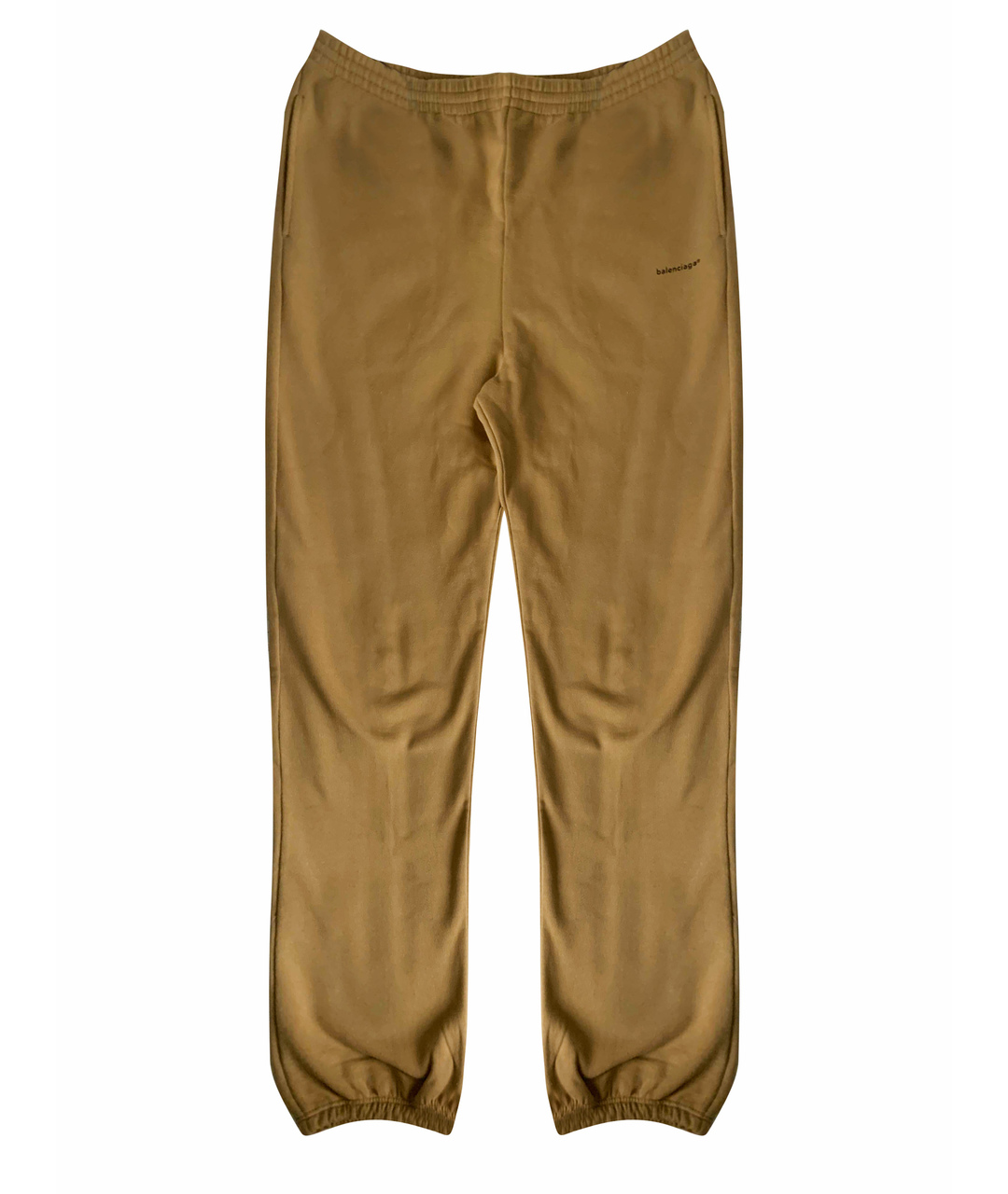 BALENCIAGA Бежевые хлопковые классические брюки, фото 1