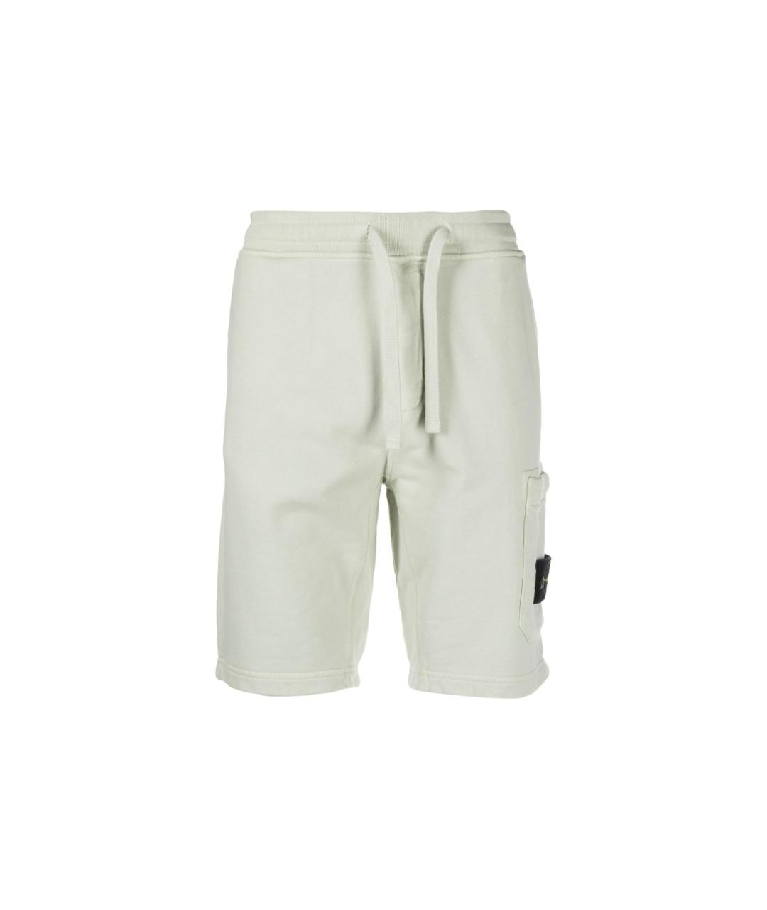 STONE ISLAND Зеленые шорты, фото 1