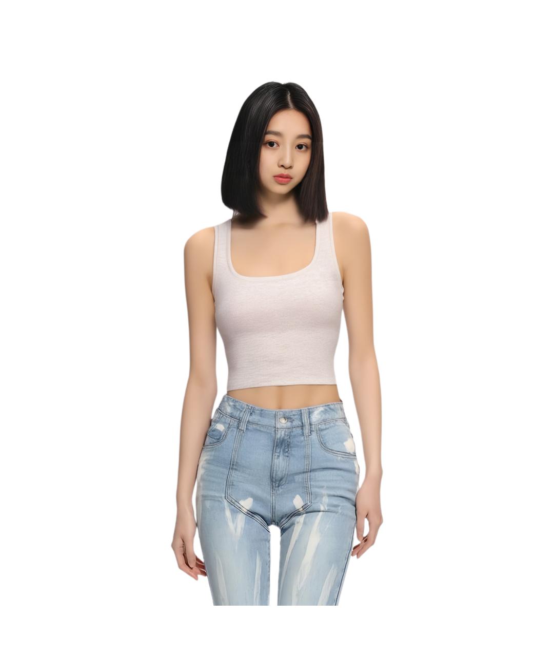 SKIMS Розовая майка, фото 4