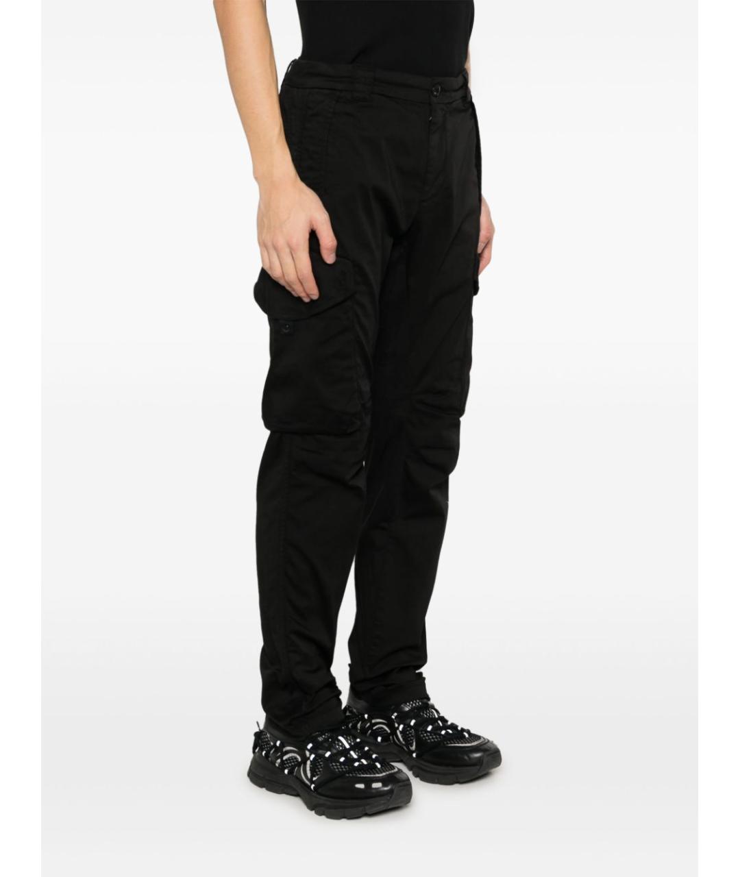 CP COMPANY Черные хлопковые повседневные брюки, фото 3