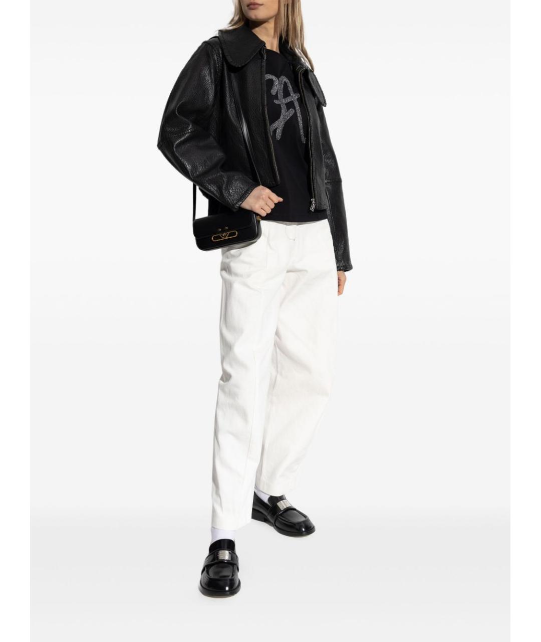 EMPORIO ARMANI Черная хлопковая футболка, фото 5