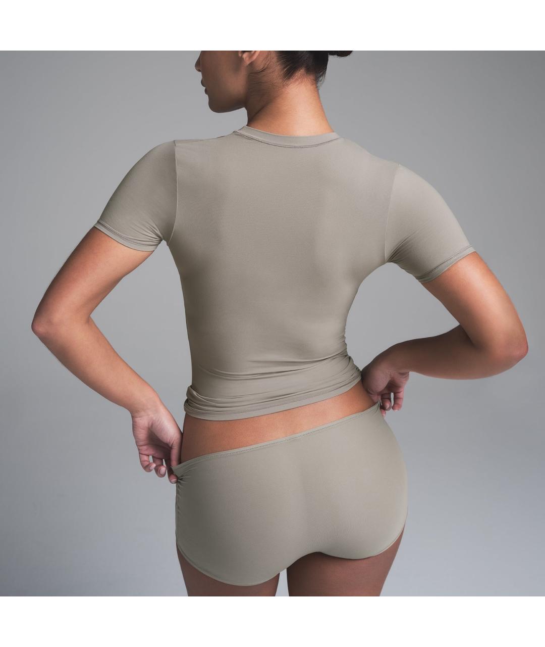 SKIMS Серая футболка, фото 2