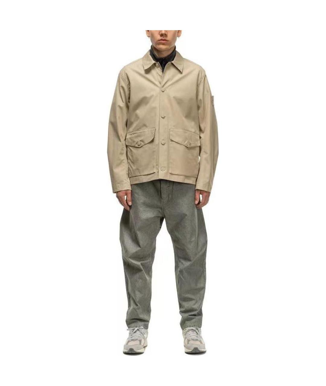 STONE ISLAND Бежевая куртка, фото 3