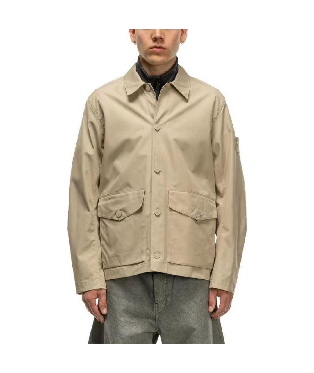 STONE ISLAND Бежевая куртка, фото 2