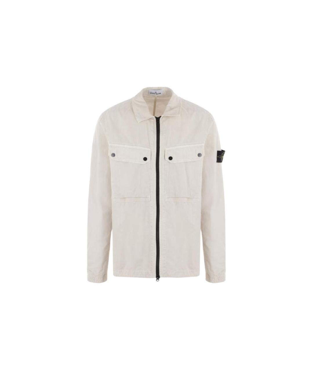 STONE ISLAND Белая куртка, фото 1