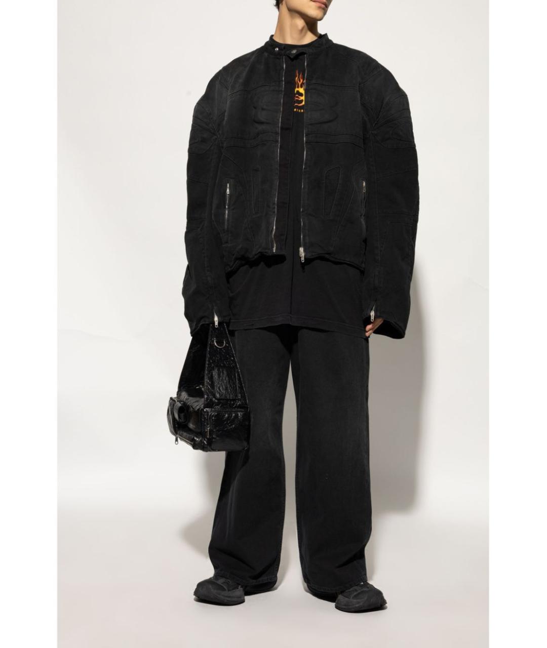 BALENCIAGA Черные синтетические низкие кроссовки / кеды, фото 4