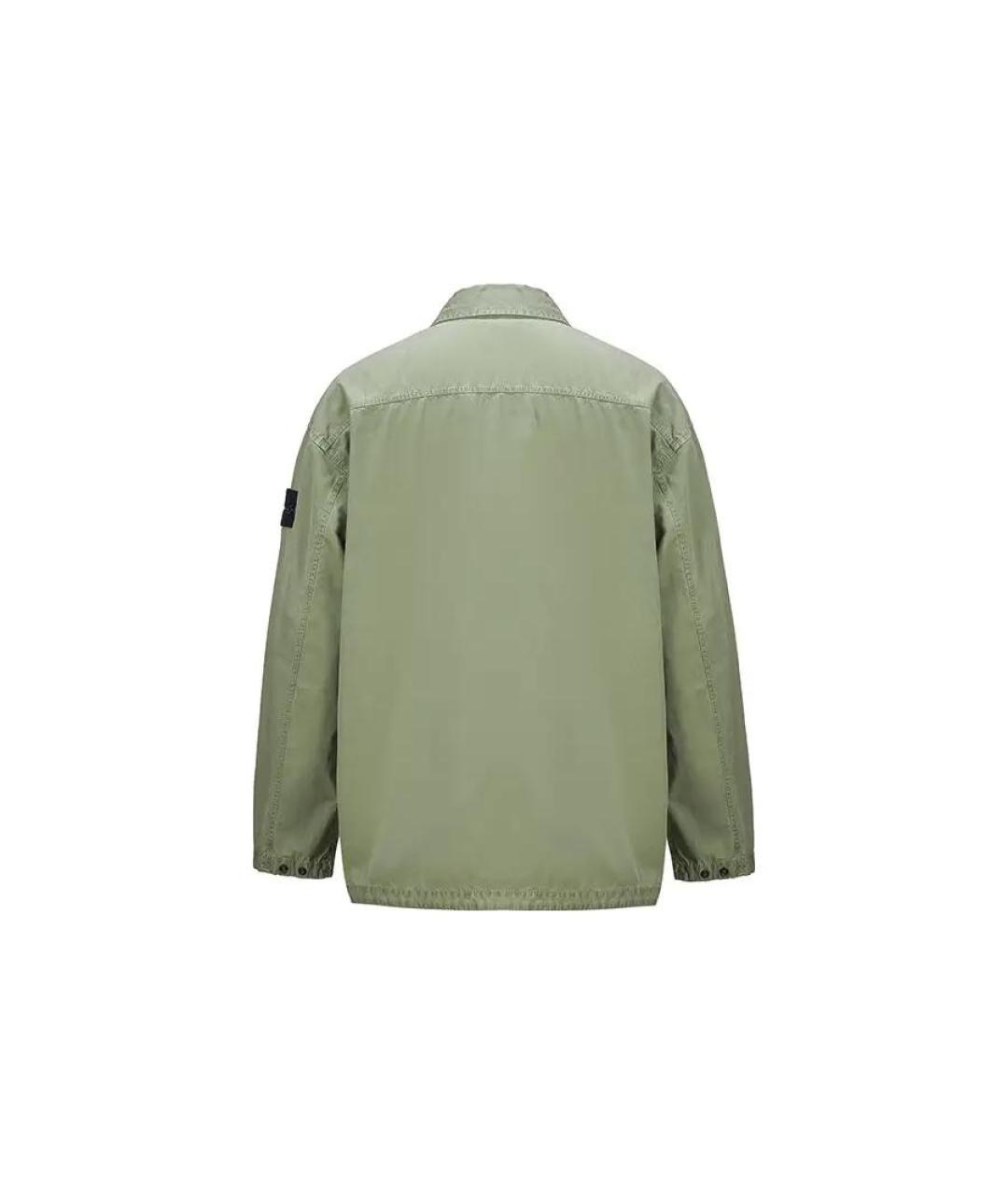 STONE ISLAND Зеленая классическая рубашка, фото 2