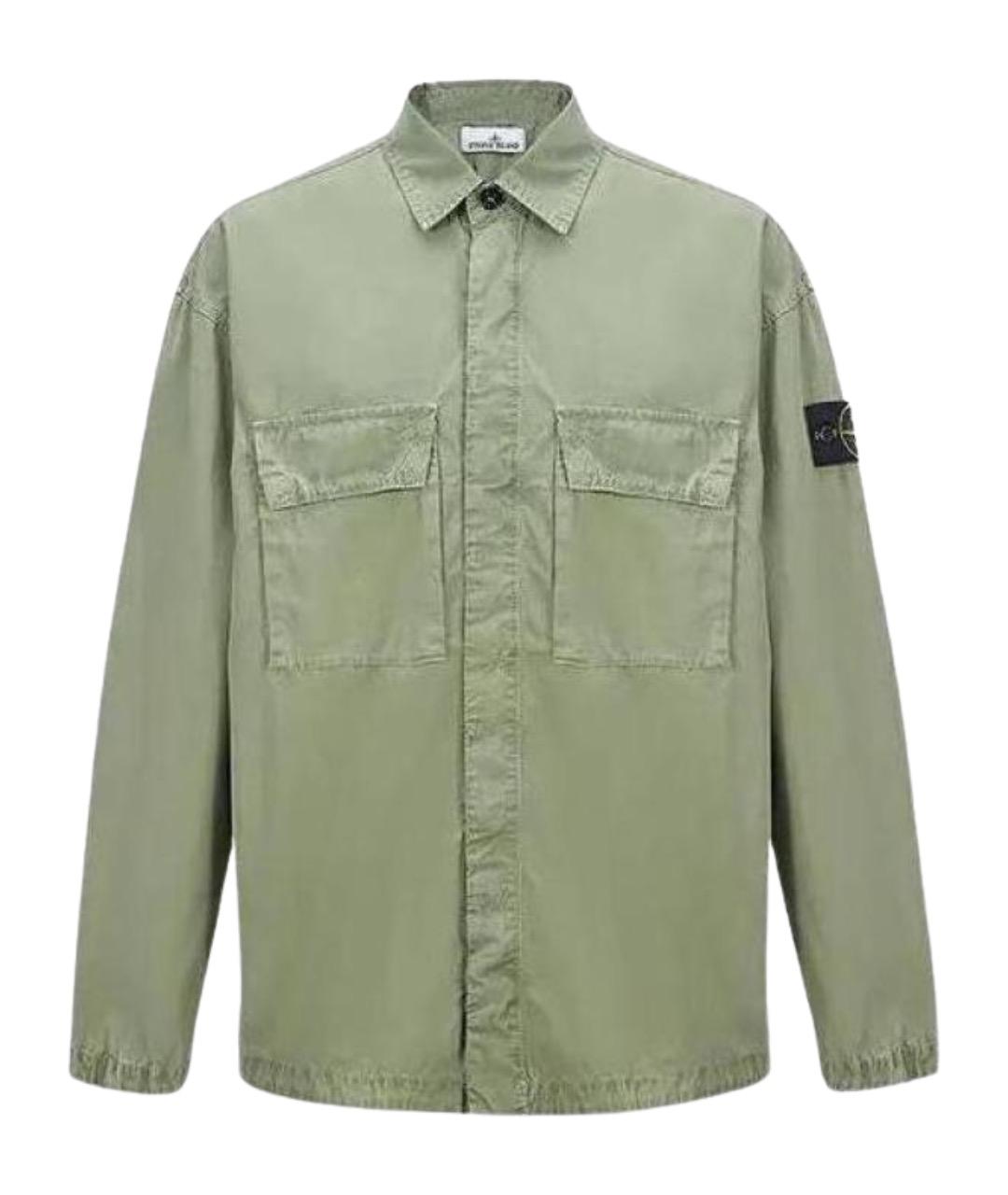 STONE ISLAND Зеленая классическая рубашка, фото 1