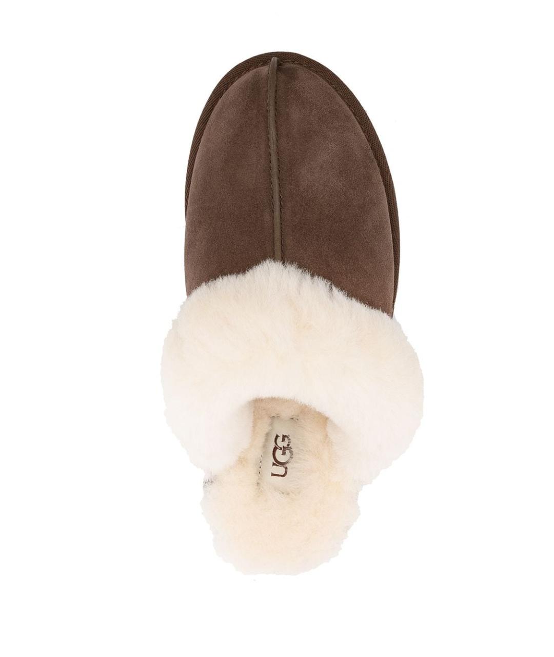 UGG AUSTRALIA Коричневые замшевые сабо, фото 3