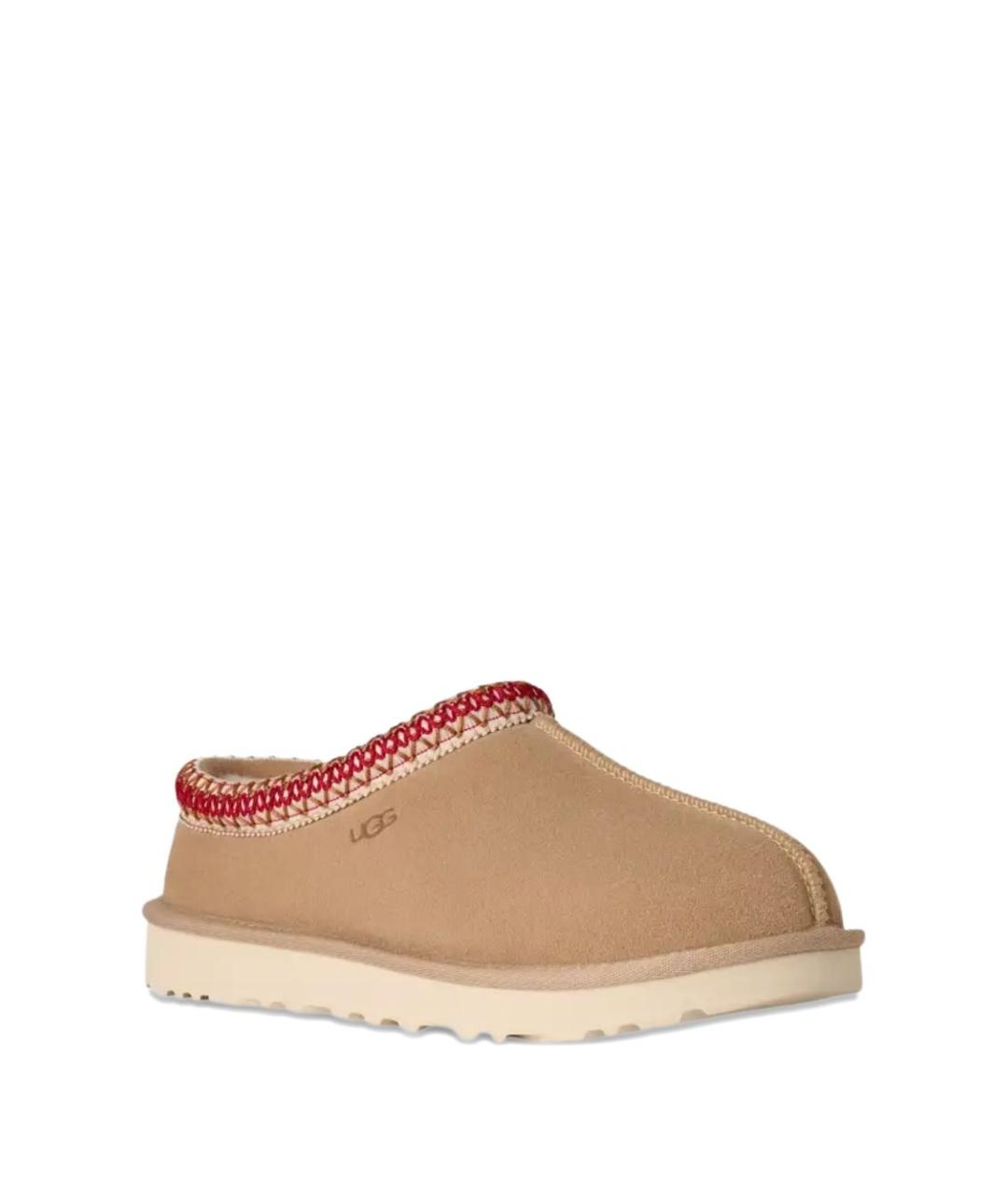 UGG AUSTRALIA Бежевые замшевые сабо, фото 2