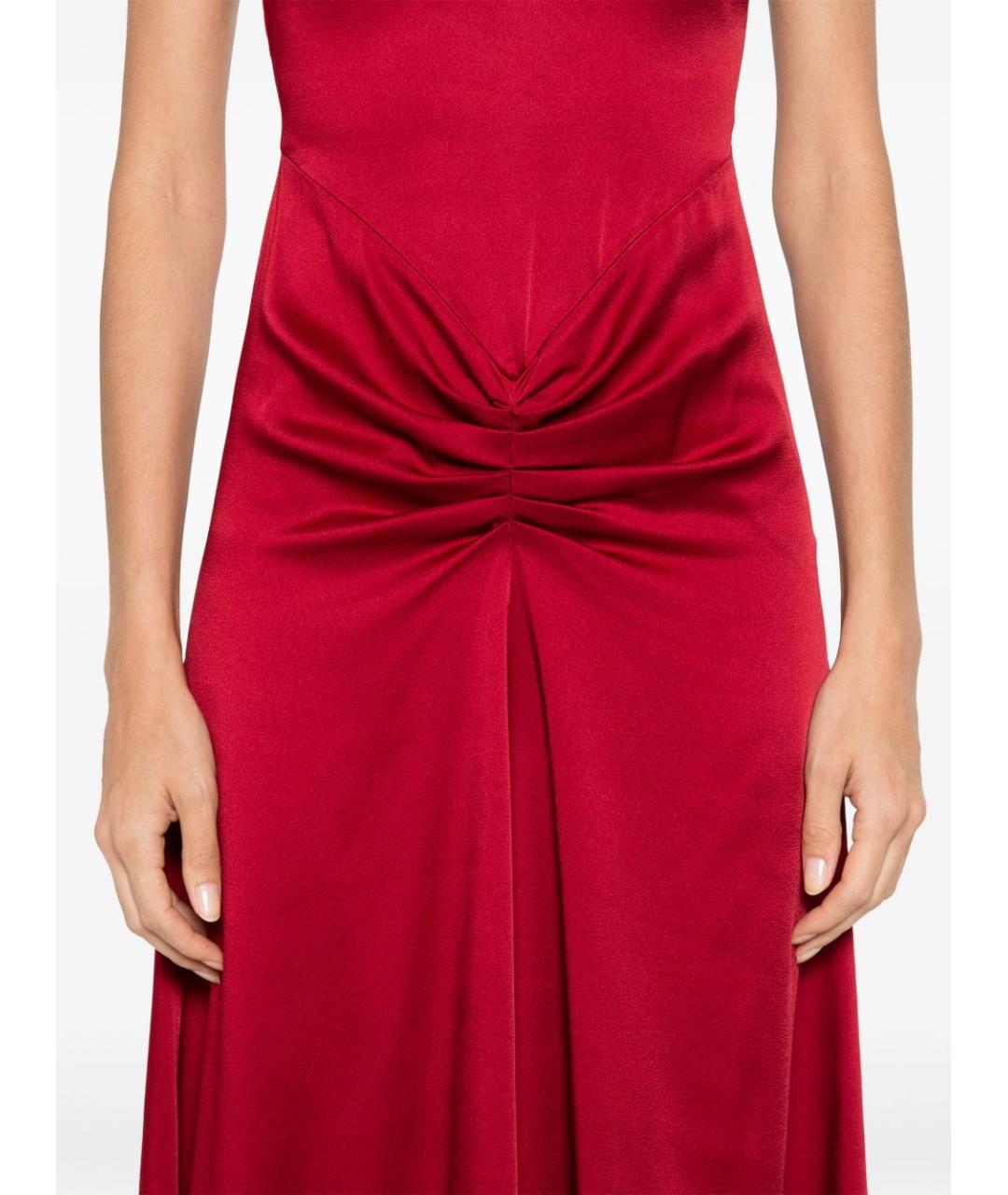 VICTORIA BECKHAM Красное платье, фото 2