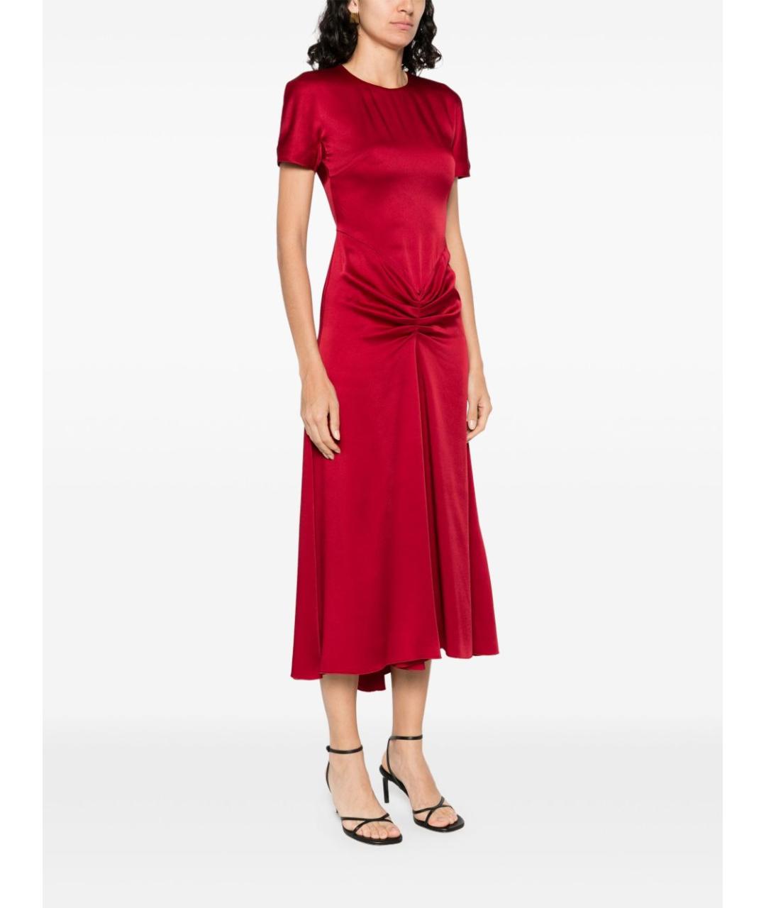 VICTORIA BECKHAM Красное платье, фото 3