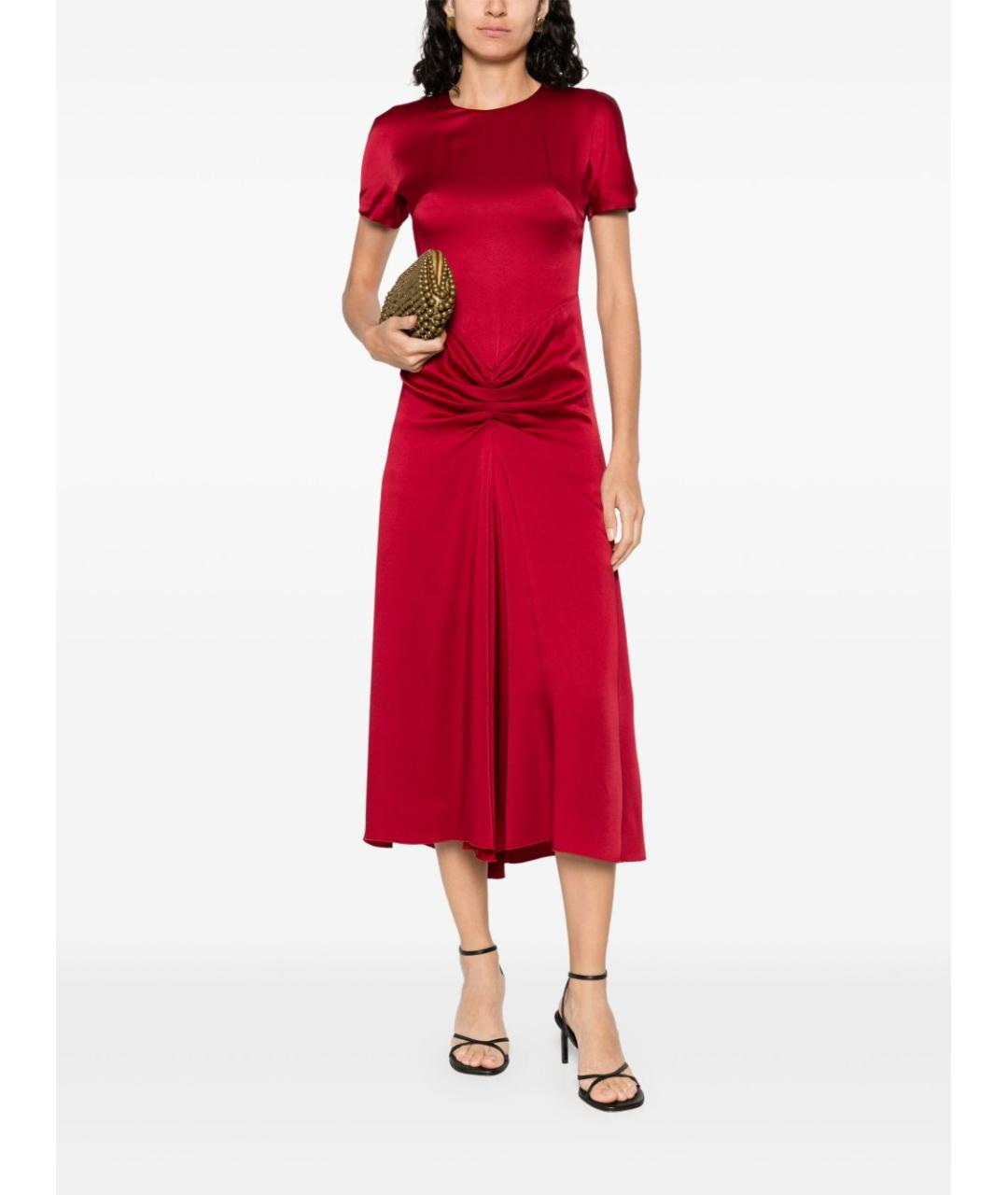 VICTORIA BECKHAM Красное платье, фото 4
