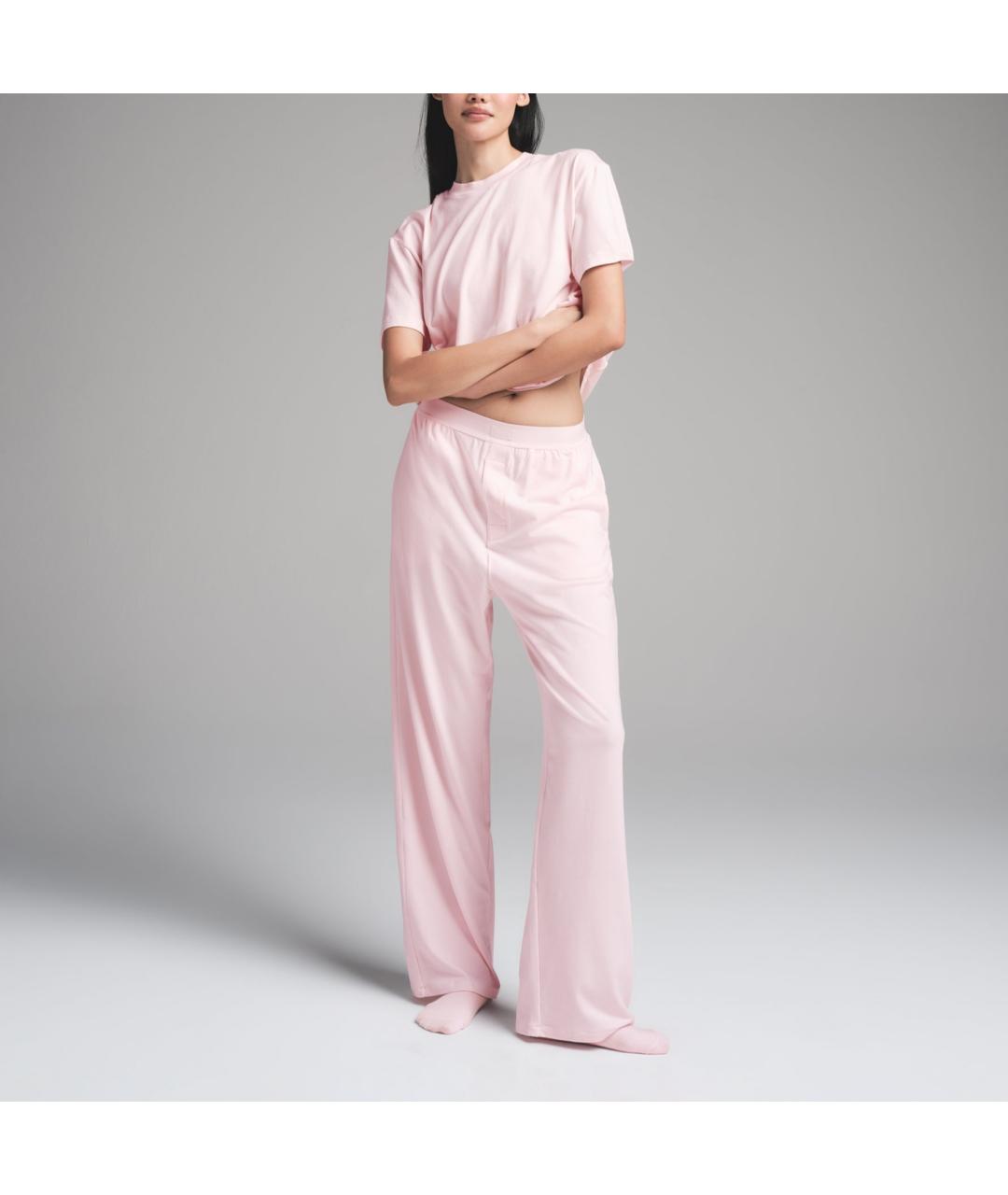 SKIMS Розовые прямые брюки, фото 4