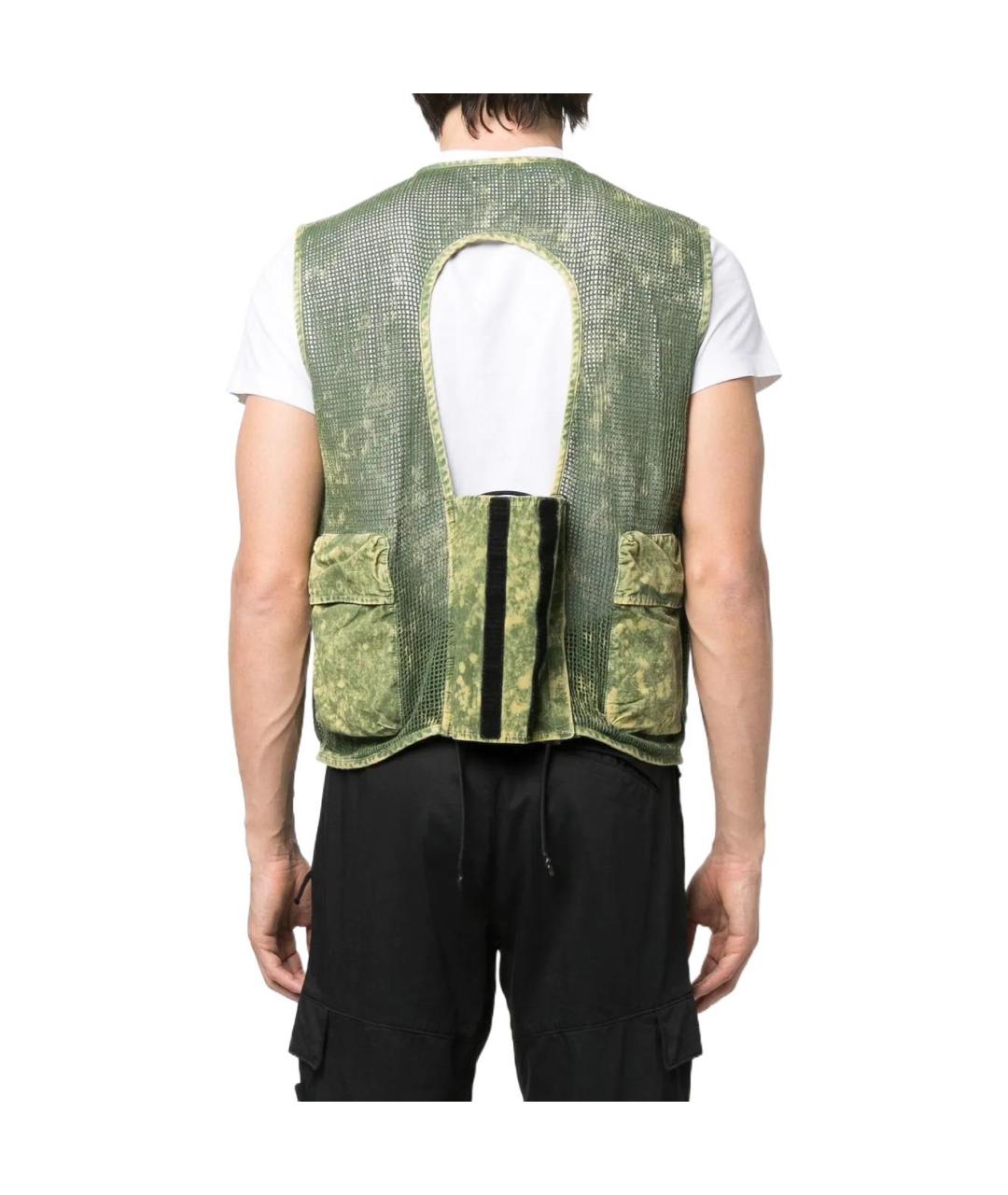STONE ISLAND Зеленый жилет, фото 3
