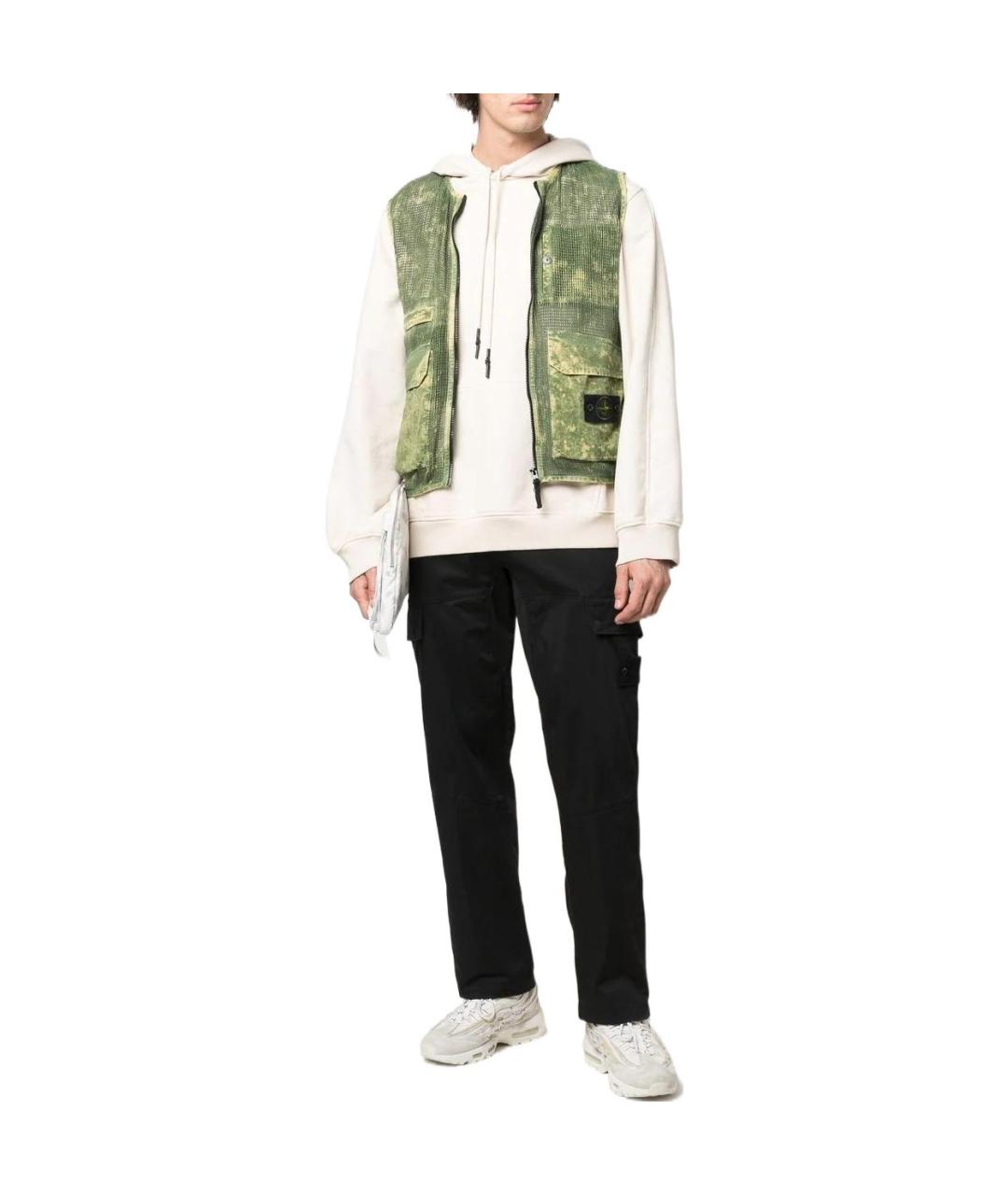 STONE ISLAND Зеленый жилет, фото 2