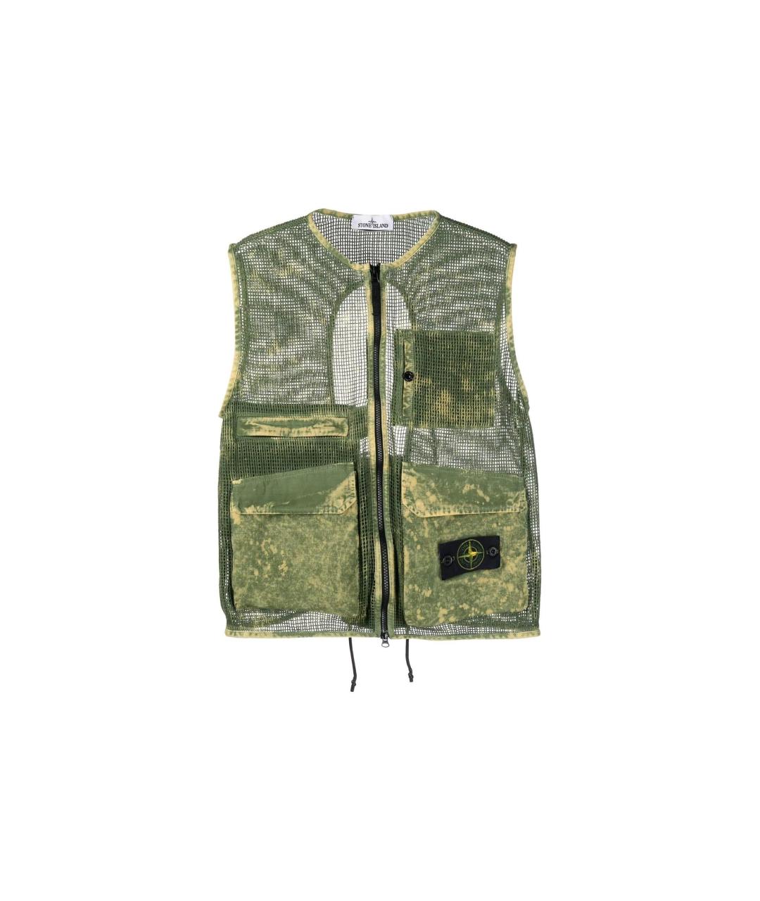 STONE ISLAND Зеленый жилет, фото 1