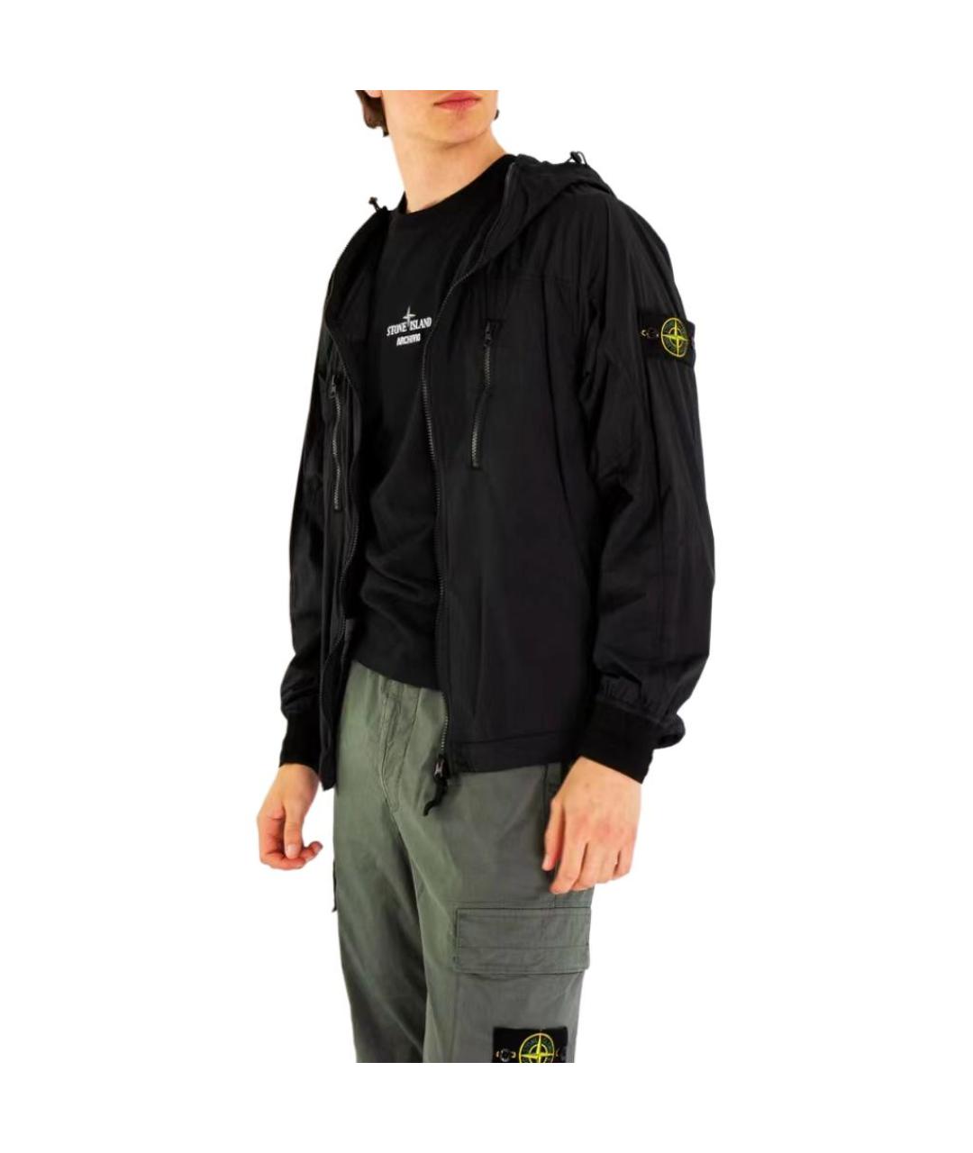 STONE ISLAND Черная куртка, фото 3