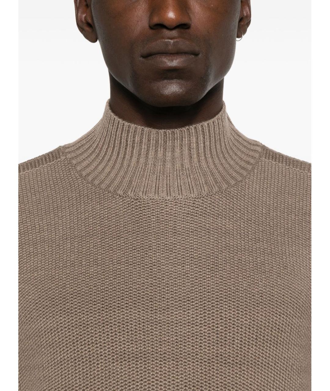 EMPORIO ARMANI Бежевый джемпер / свитер, фото 4
