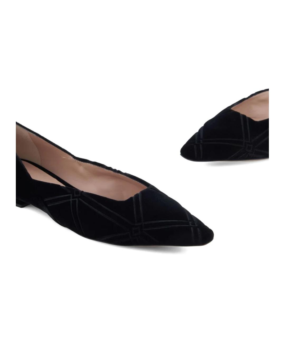 EMPORIO ARMANI Черные замшевые туфли, фото 4