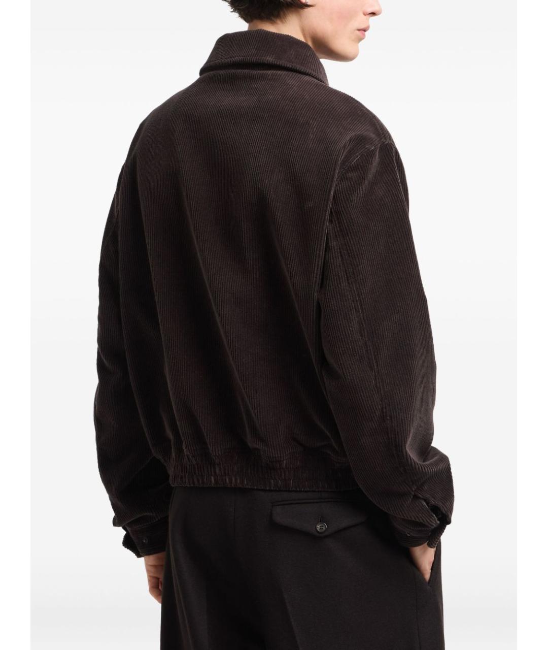EMPORIO ARMANI Коричневая хлопковая куртка, фото 3