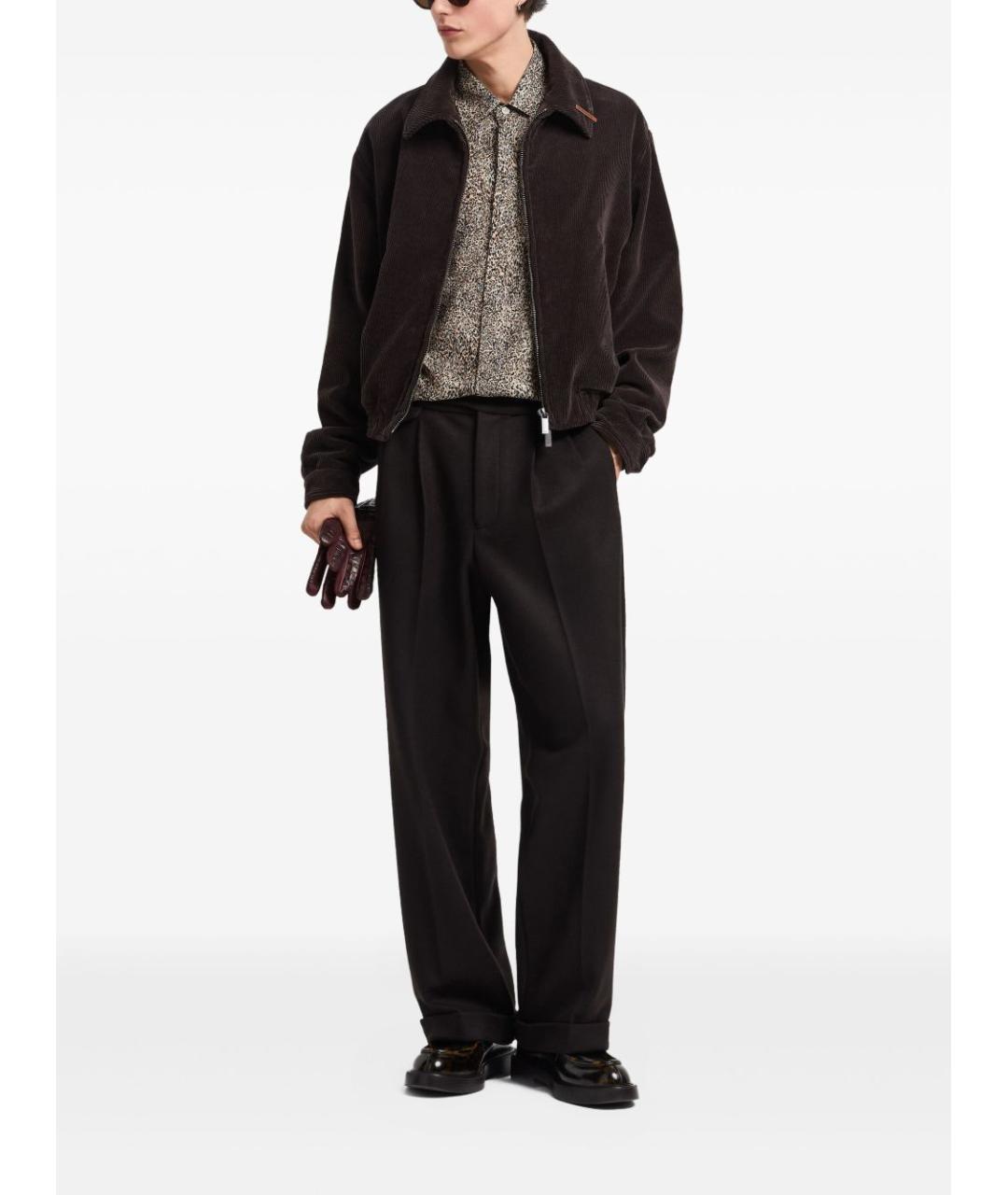 EMPORIO ARMANI Коричневая хлопковая куртка, фото 2
