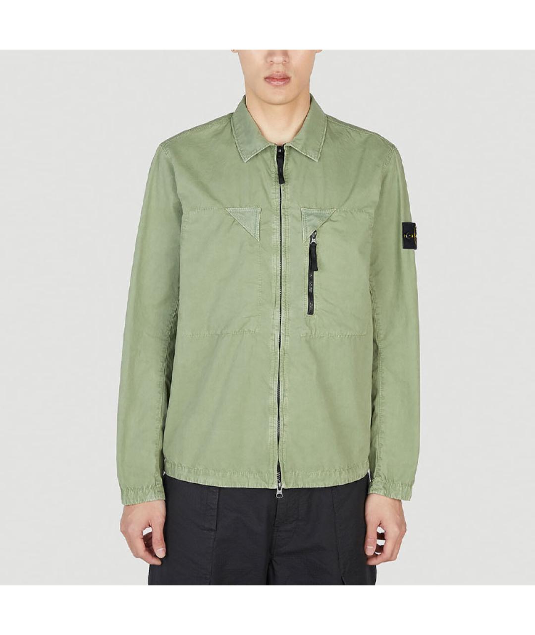 STONE ISLAND Зеленая куртка, фото 4
