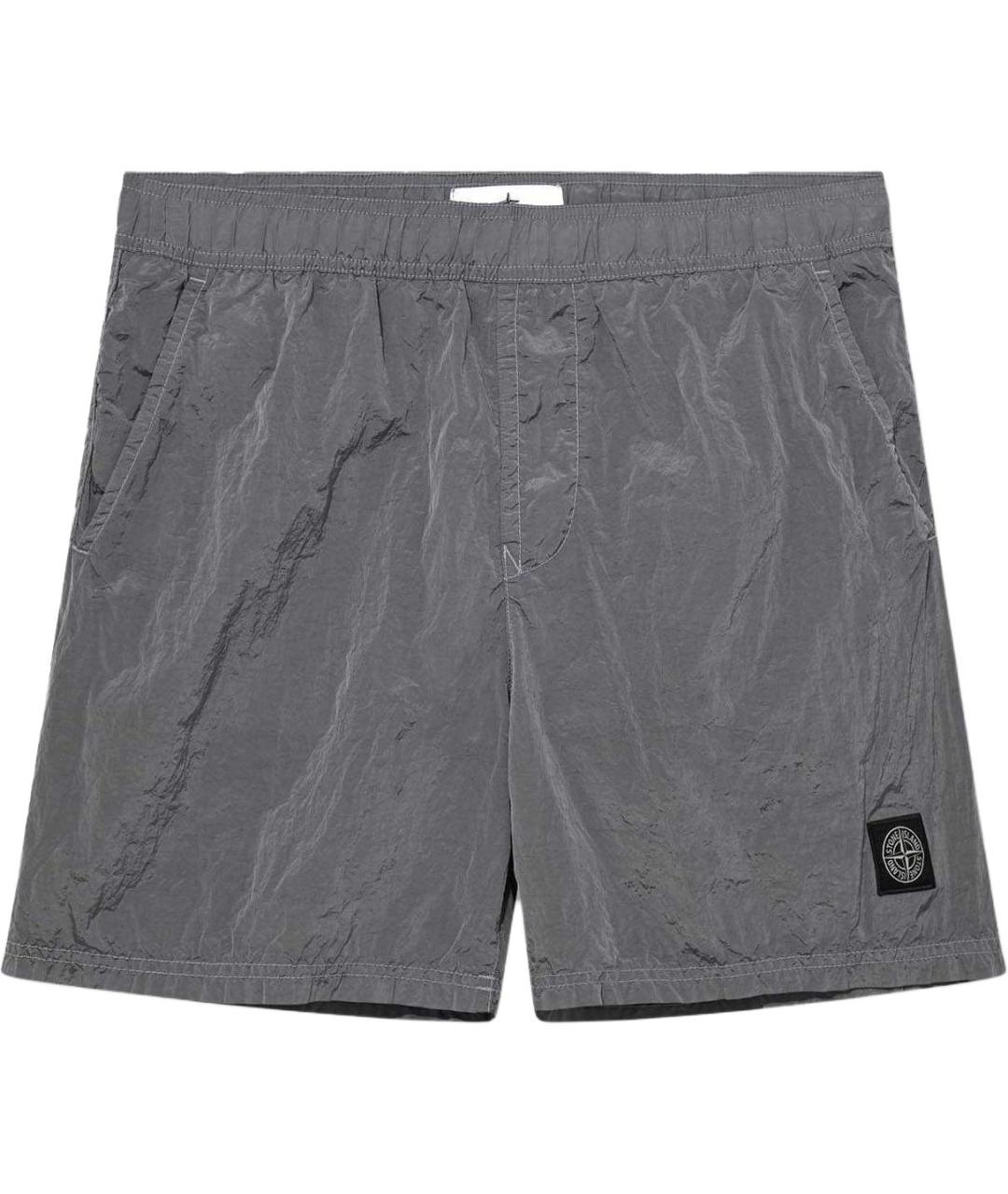 STONE ISLAND Антрацитовые шорты, фото 1