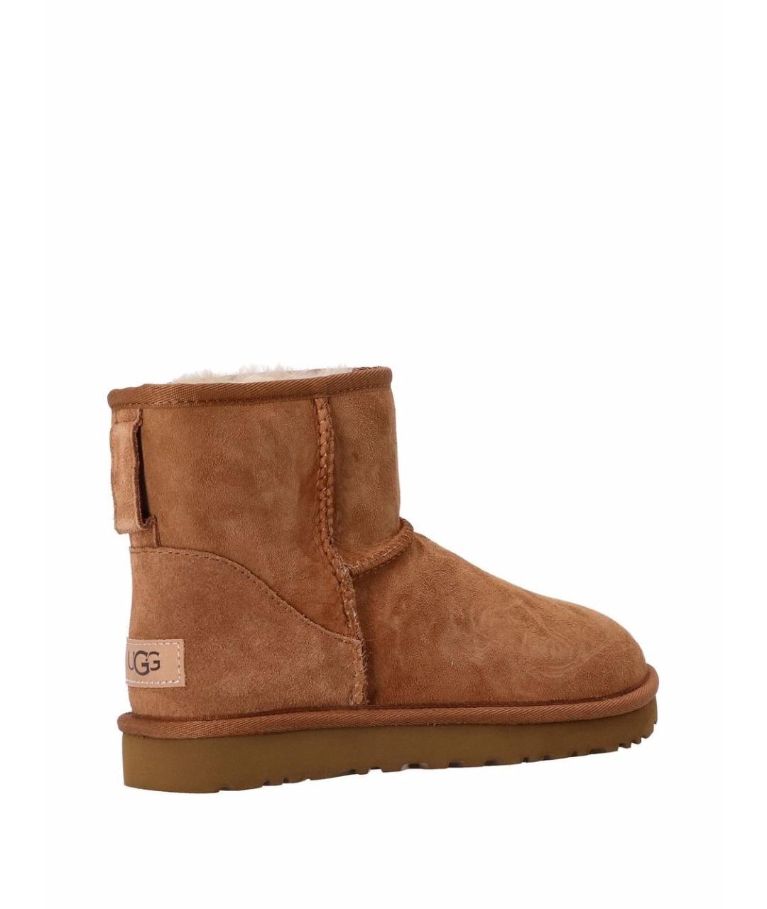 UGG AUSTRALIA Бежевые замшевые сапоги, фото 2