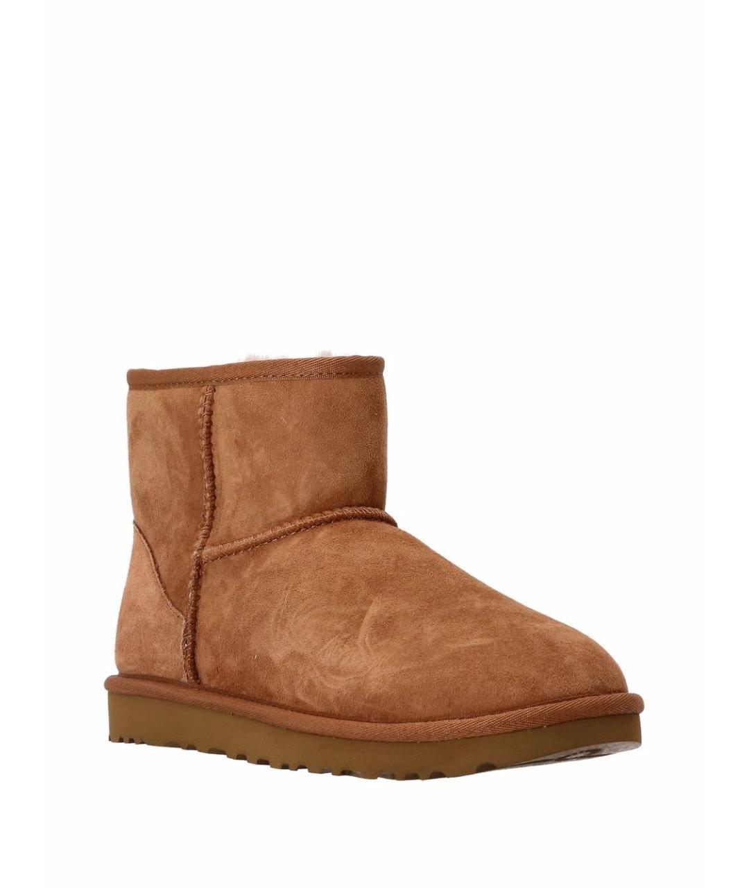 UGG AUSTRALIA Бежевые замшевые сапоги, фото 3