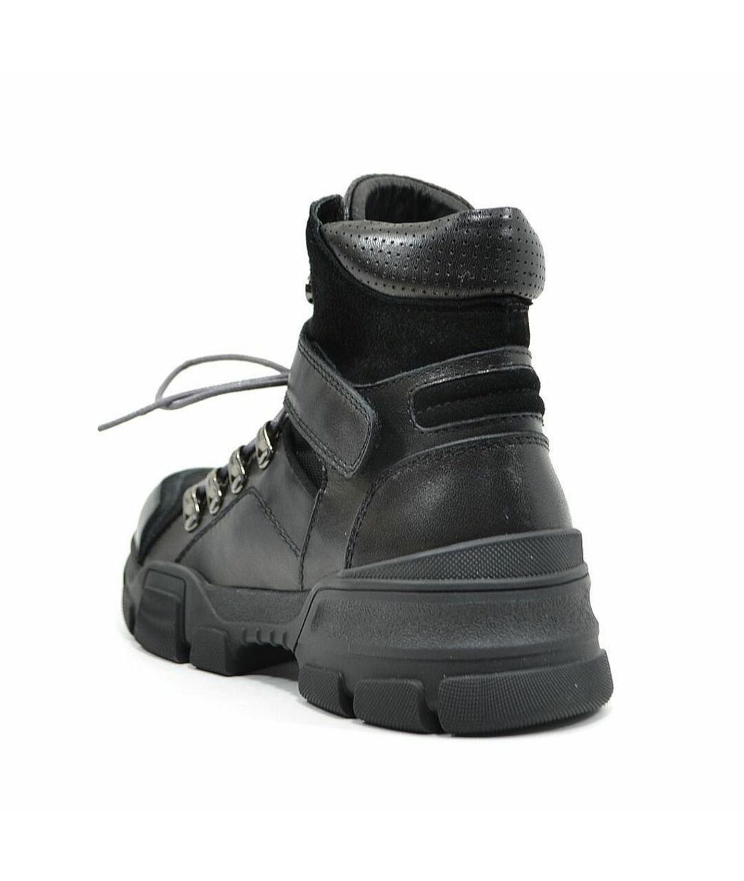 LOLA CRUZ Черные кожаные ботинки, фото 3