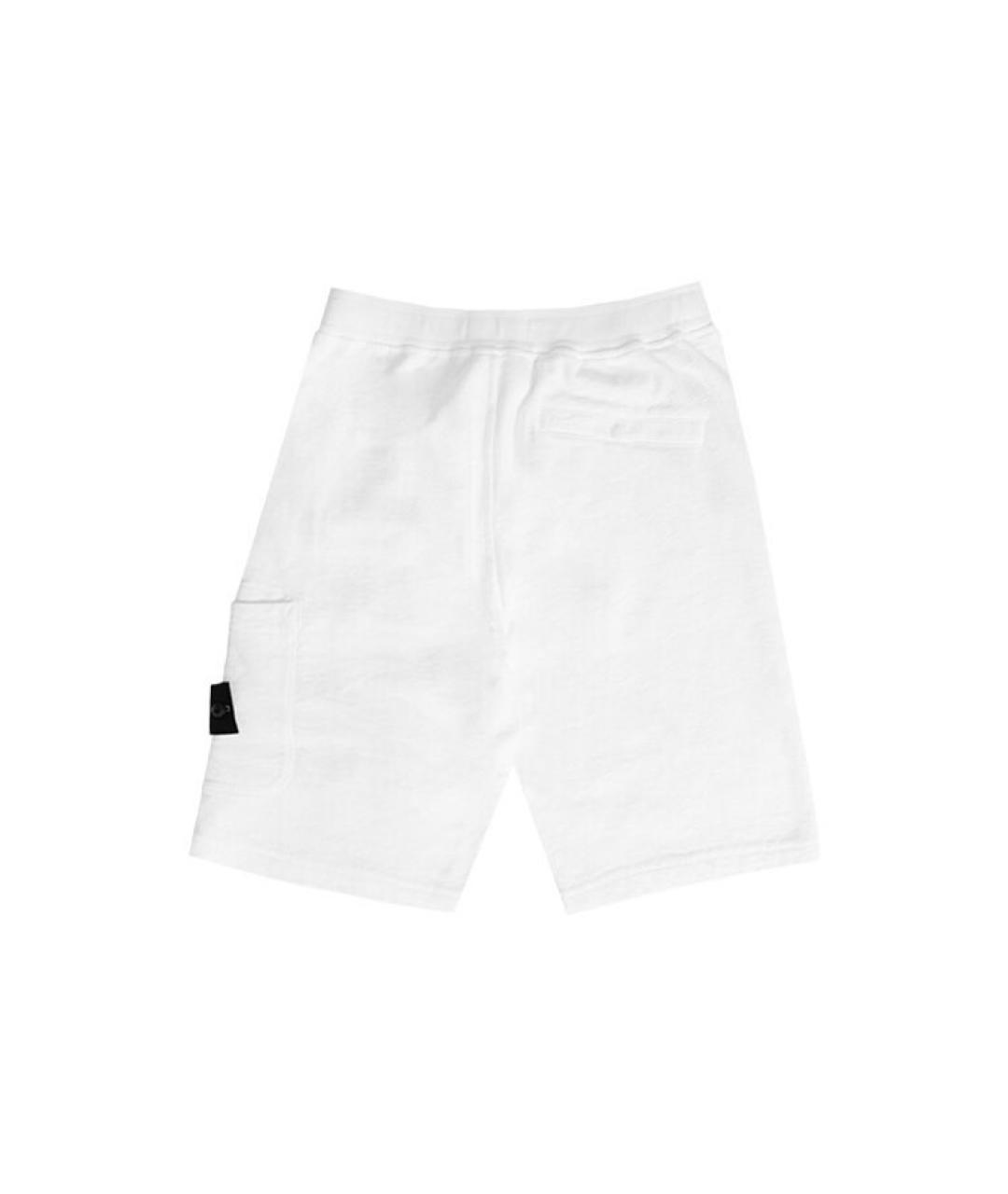 STONE ISLAND Белые шорты, фото 2