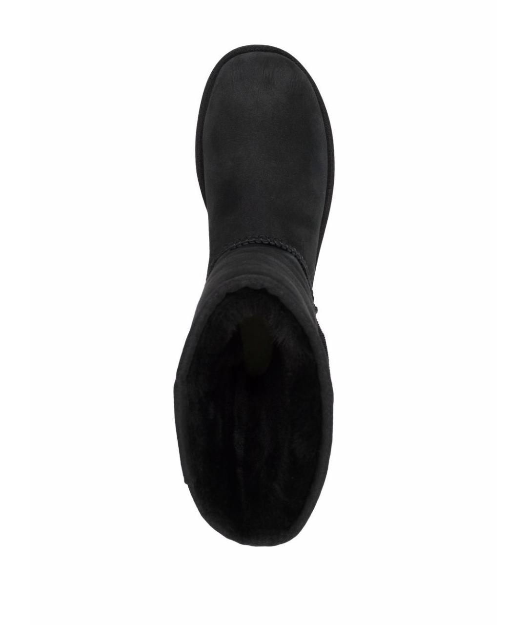UGG AUSTRALIA Черные нубуковые высокие ботинки, фото 4